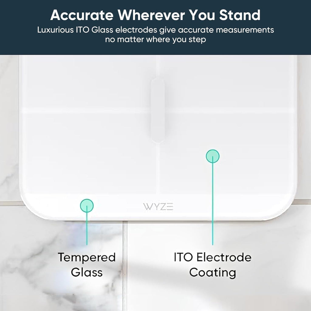 Wyze Smart Scale X Digital Bathroom Scale with Body Composition & Heart Rate

