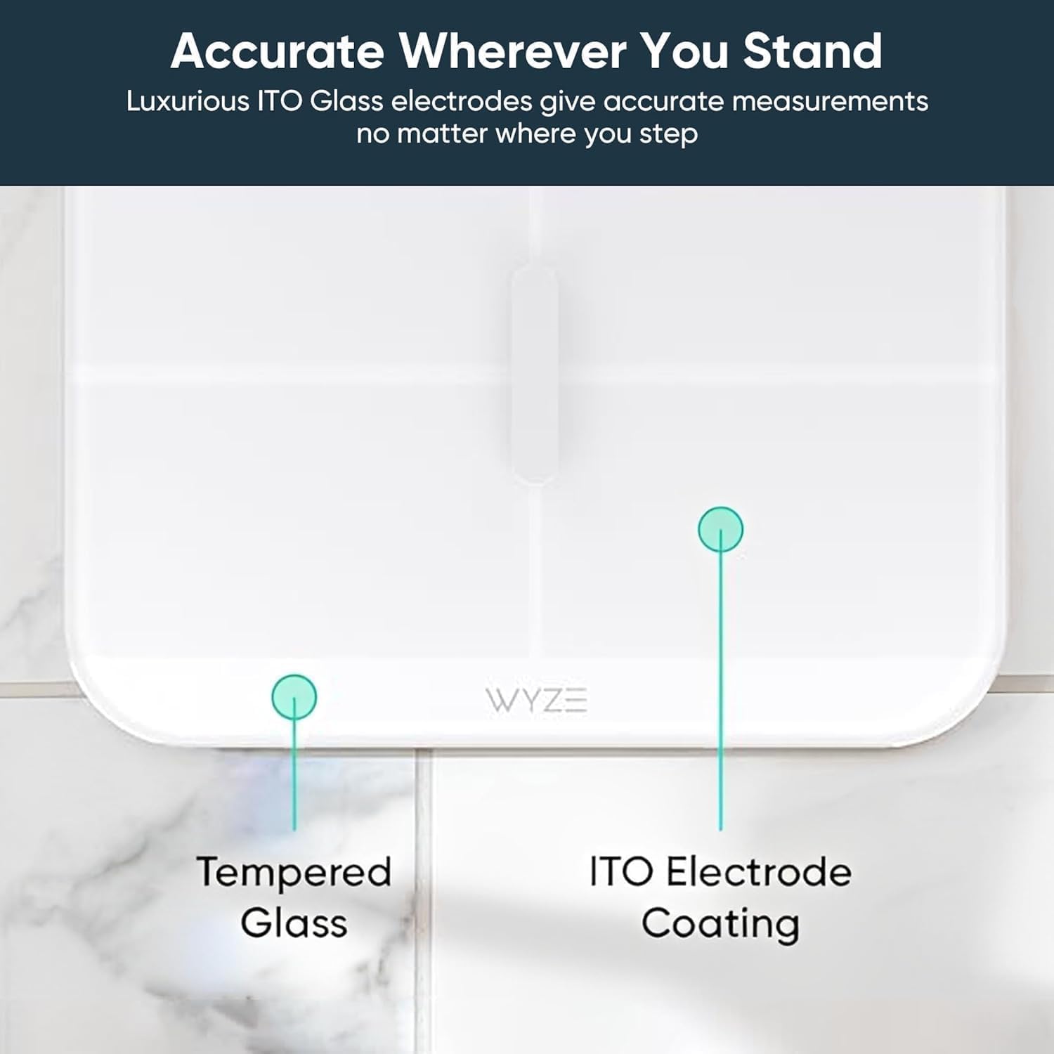 Wyze Smart Scale X Digital Bathroom Scale with Body Composition & Heart Rate

