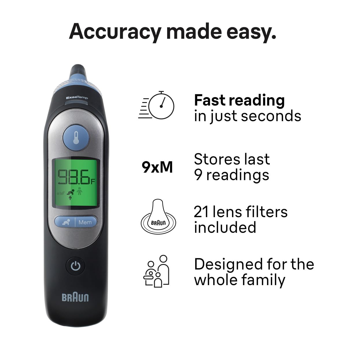 Braun ThermoScan 7 IRT6520 Ear Infrared Thermometer

