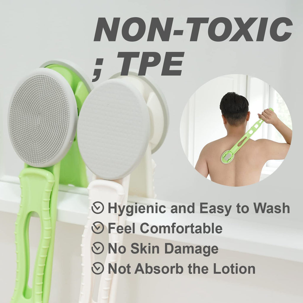 DOWMI Back Lotion Applicator 3-in-1 Foldable Massage & Bath Brush Tool

