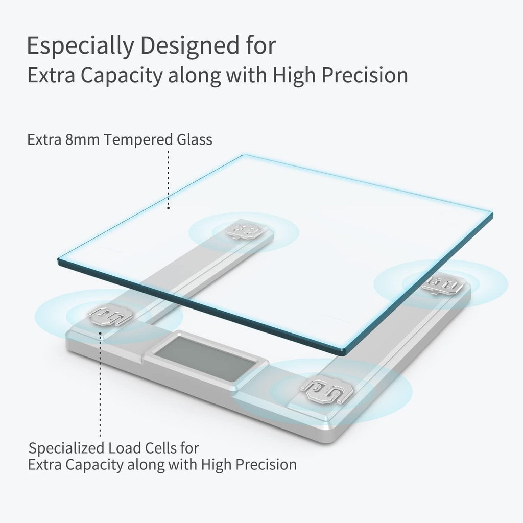 Vitafit Digital Bathroom Scale BMI Smart App Tempered Glass 8mm LCD

