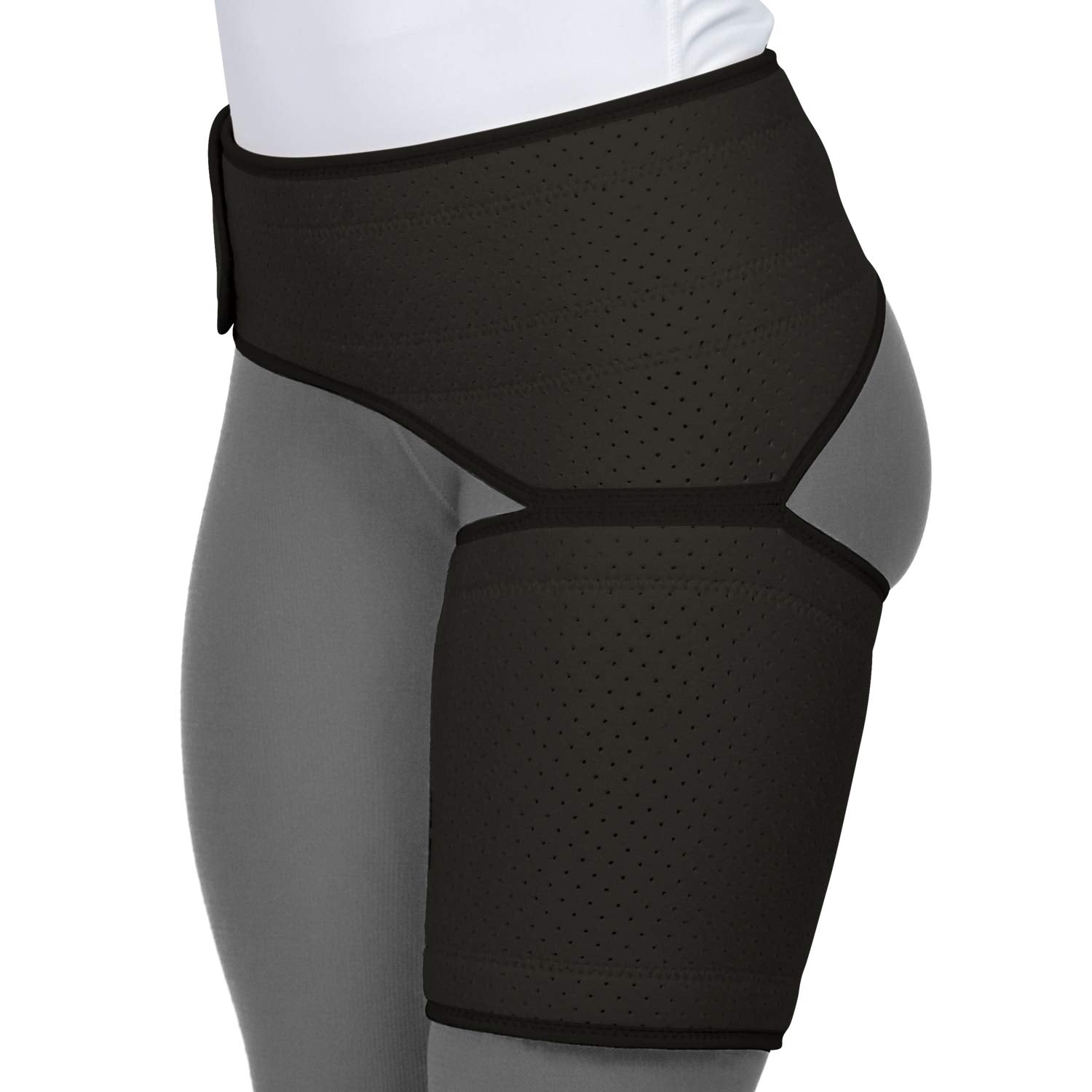 Vive Hip Groin Brace Compression Wrap for Sciatica, Bursitis and Adductor Support

