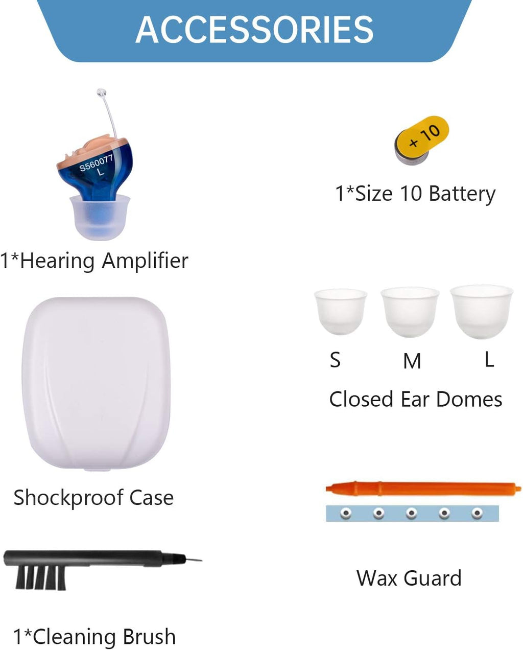 Digital Hearing Amplifier for Seniors Noise-Cancelling Ear Sound Enhancer

