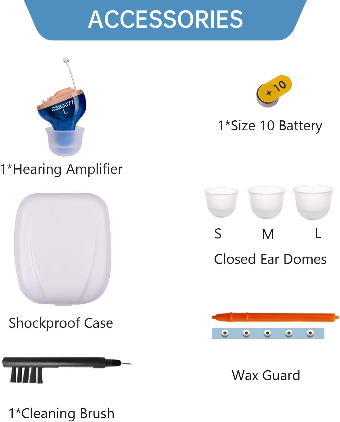 Digital Hearing Amplifier for Seniors Noise-Cancelling Ear Sound Enhancer

