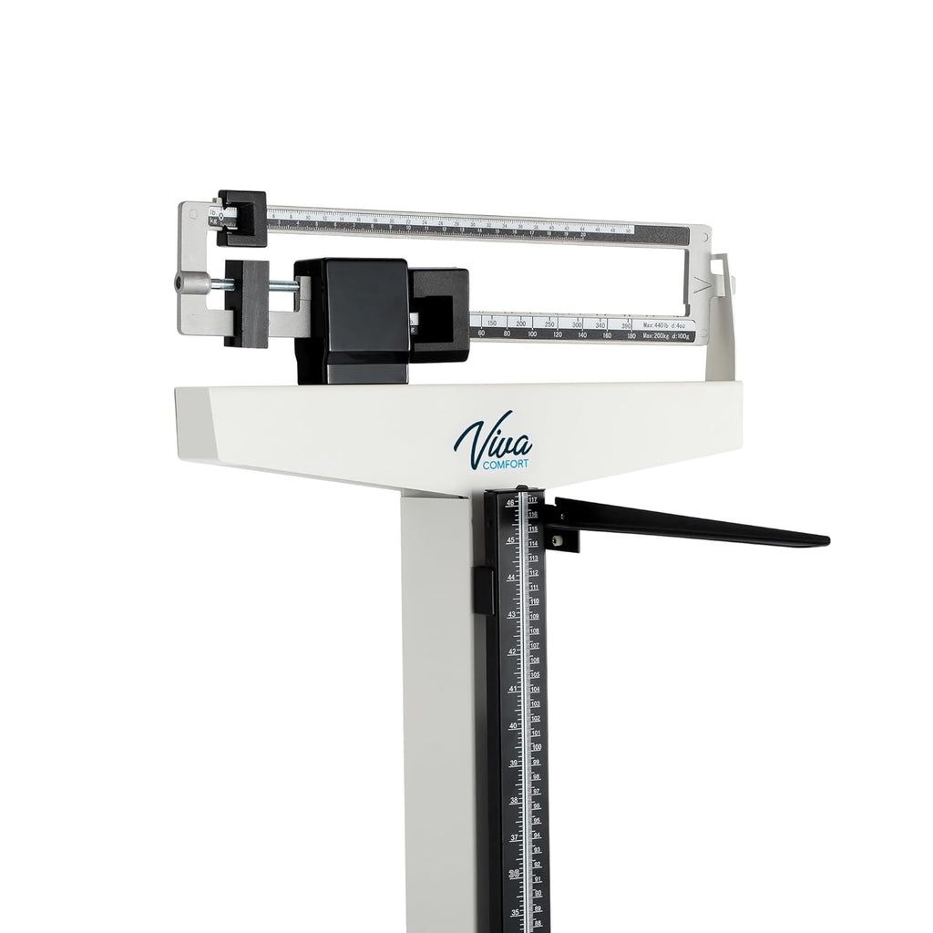 VivaComfort Medical Office Beam Scale, Analog Height and Weight Scale, 440 lb

