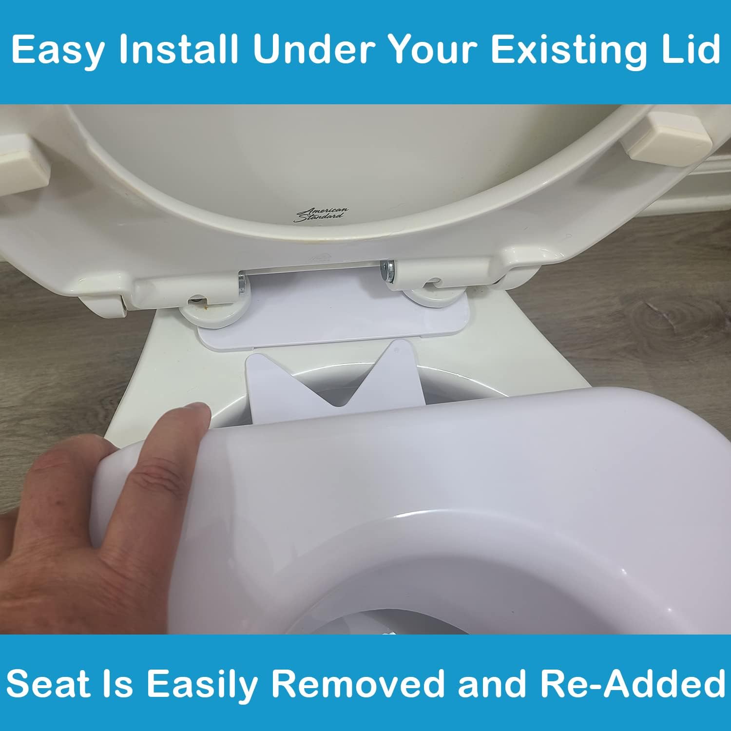 Carex Toilet Seat Riser with Quick-Lock, Raised Height for Standard Toilets

