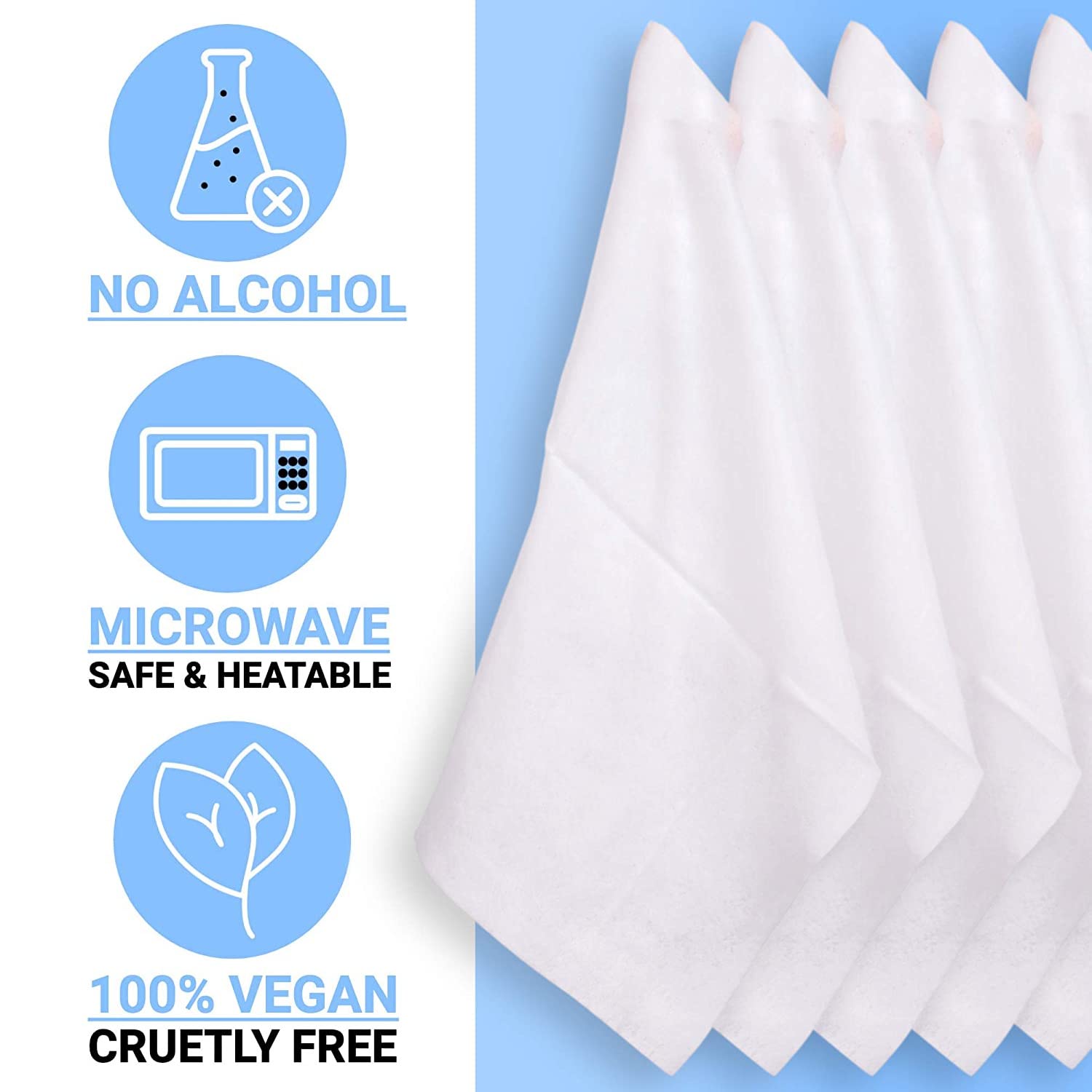 Drench Rinse-Free No-Alcohol Shower Wipes for Body Cleansing, Waterless Disposable

