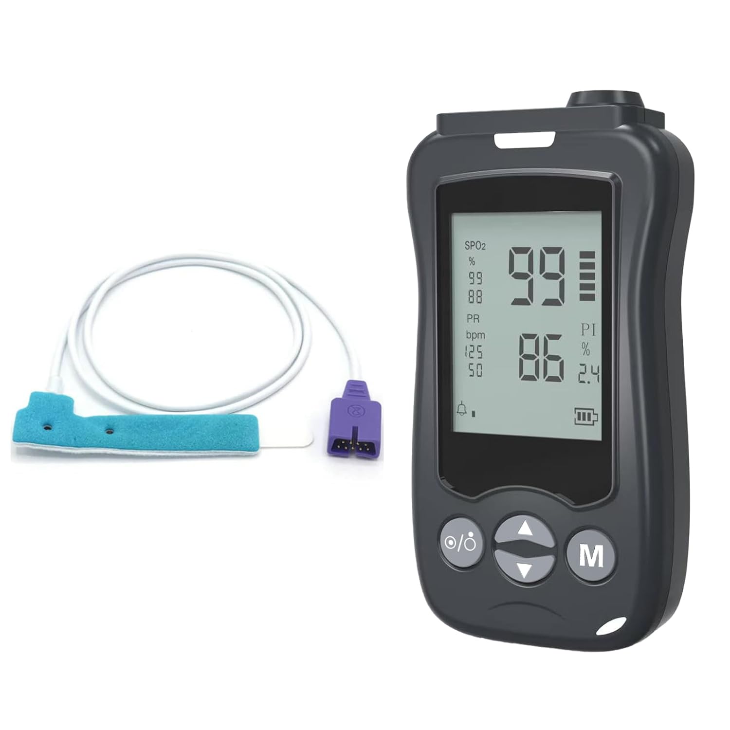 Handheld Fingertip Pulse Oximeter, Medical-Grade SpO2 Monitor for Kids & Adults

