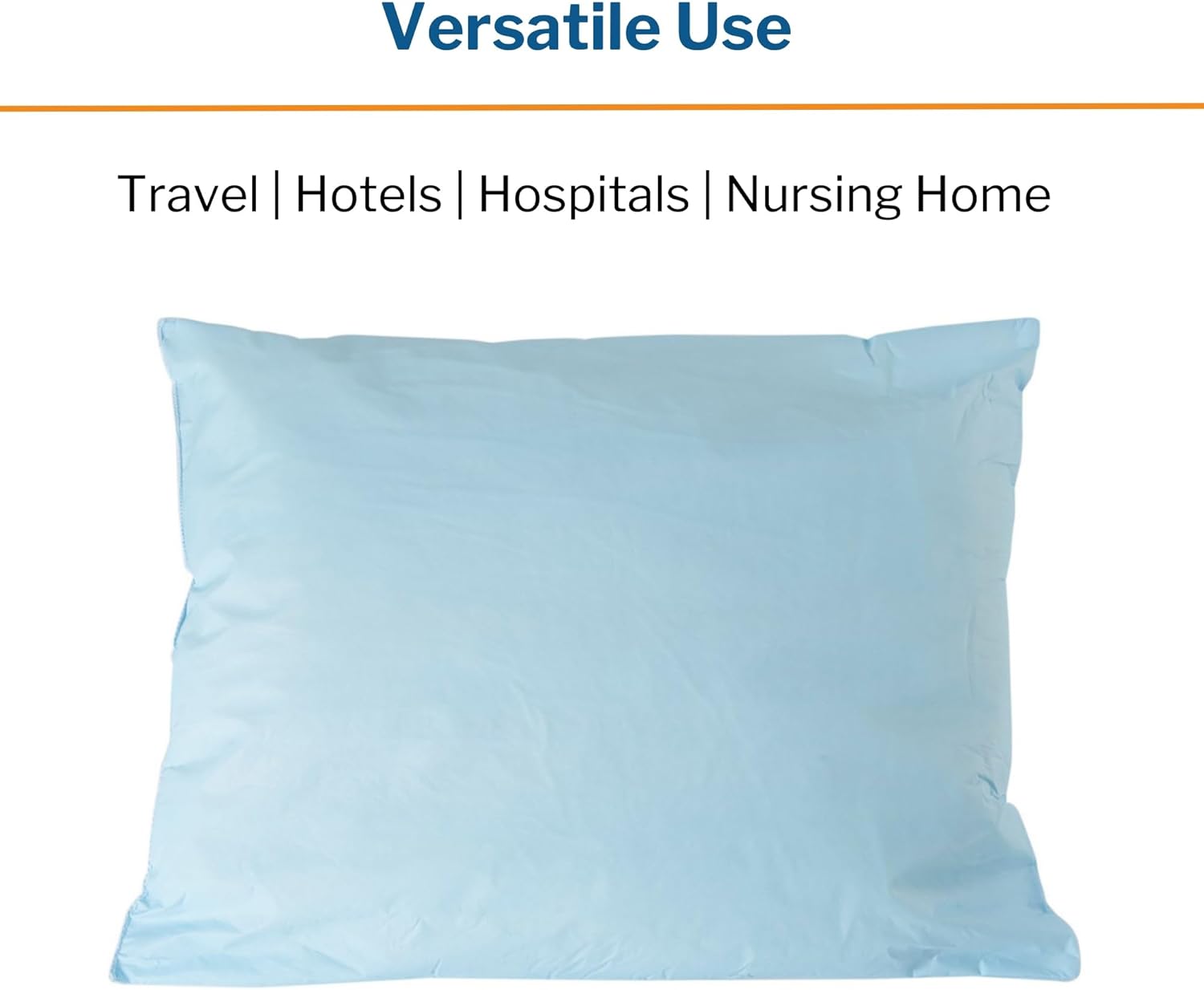 McKesson Medical Hospital Bed Pillow, Fluid and Stain Resistant, Flame Resistant

