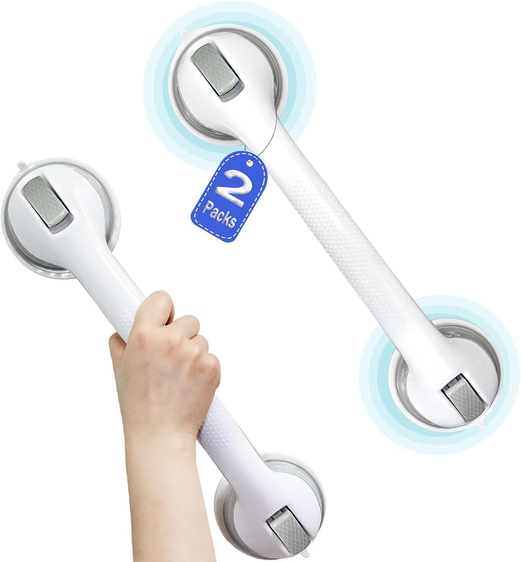 Shower Grab Bars for Seniors Suction Cup Shower Handles No Drilling

