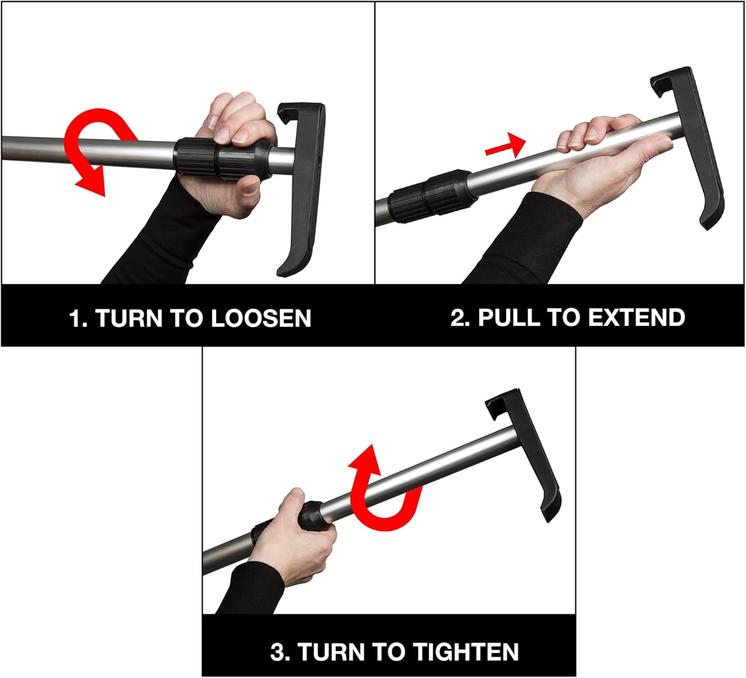 Telescoping Cargo Retriever Reacher Grabber Tool, Extendable 3-6 ft Reach Assist

