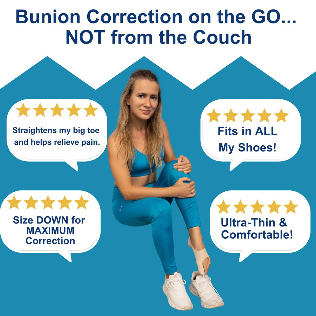 Bunion Corrector for Women Big Toe Straightener, Ultra-Thin Shoe-Friendly Sock

