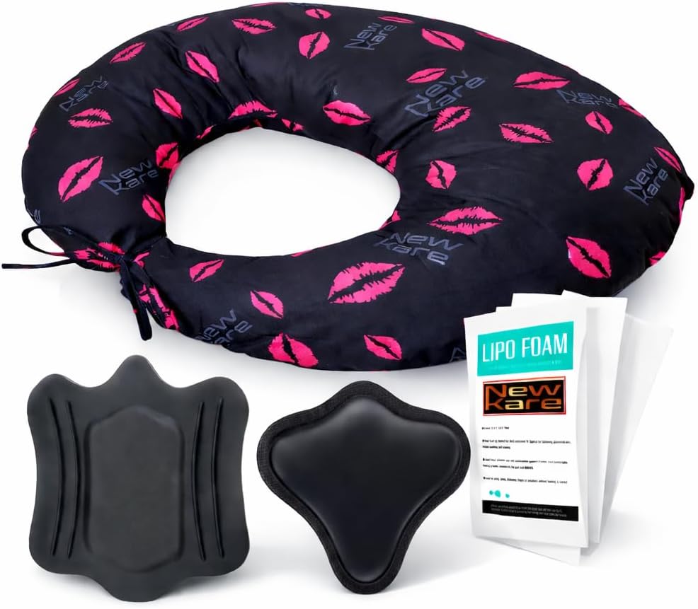 Newkare BBL Recovery Kit with Seat Pillow, Lipo Foam Pads and Compression Boards

