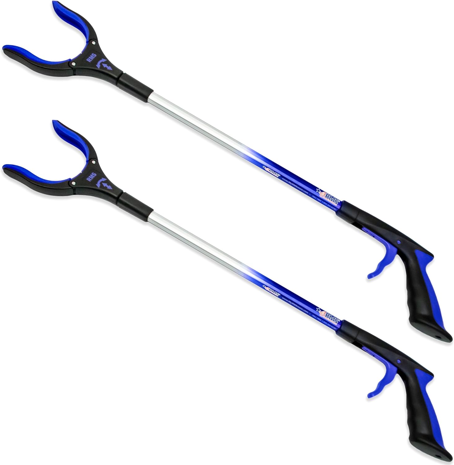 RMS 2-Pack 32 in Extra Long Grabber Reacher with Rotating Jaw Mobility Aid

