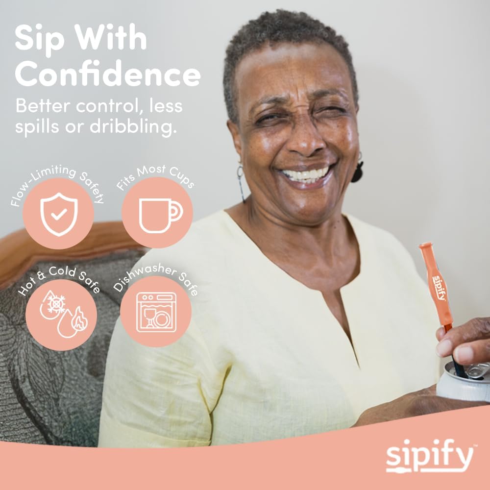 Flow-Limiting Dysphagia Safety Straw for Safe Drinking | Reusable Stainless Steel

