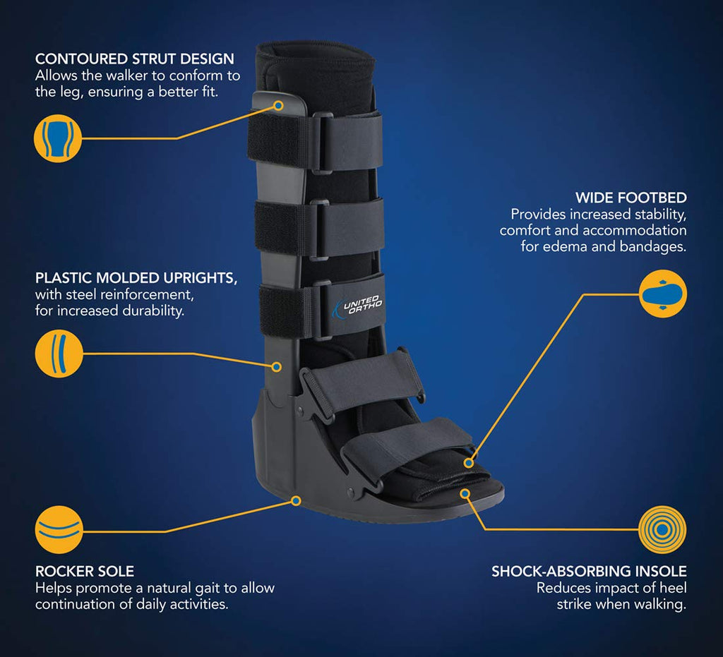 United Ortho Cam Walker Fracture Boot Standard Walking Brace

