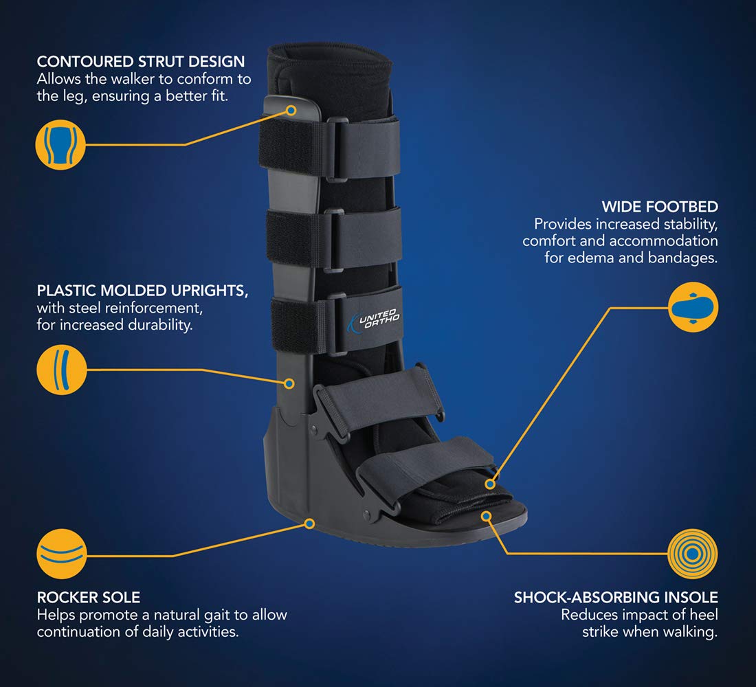 United Ortho Cam Walker Fracture Boot Standard Walking Brace


