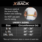 Copper Fit X-Back Adjustable Lumbar Support Brace for Lower Back Pain, Unisex

