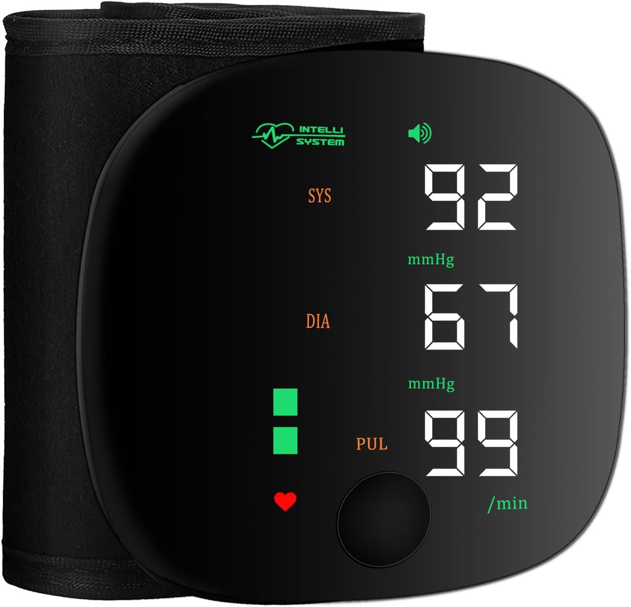 Rechargeable Wrist Blood Pressure Monitor with Digital Display and Voice Broadcast

