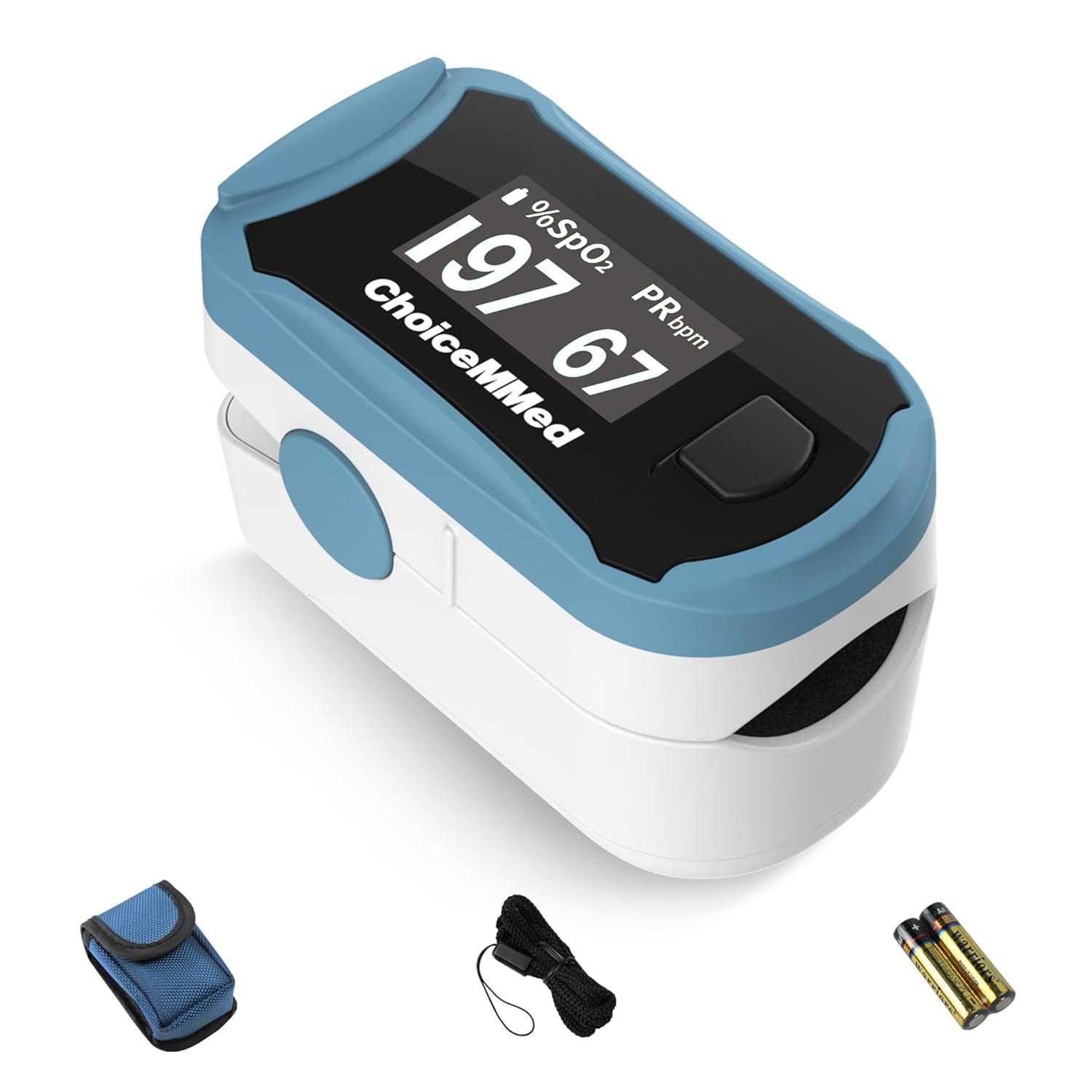 ChoiceMMed C29 Fingertip Pulse Oximeter with Large OLED SPO2 Monitor

