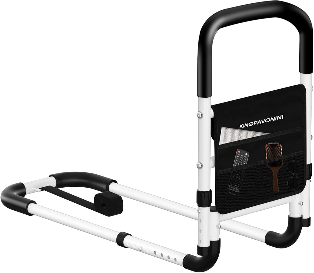 KingPavonini Bed Rails for Elderly Adults Safety, Adjustable Bed Assist with Handle

