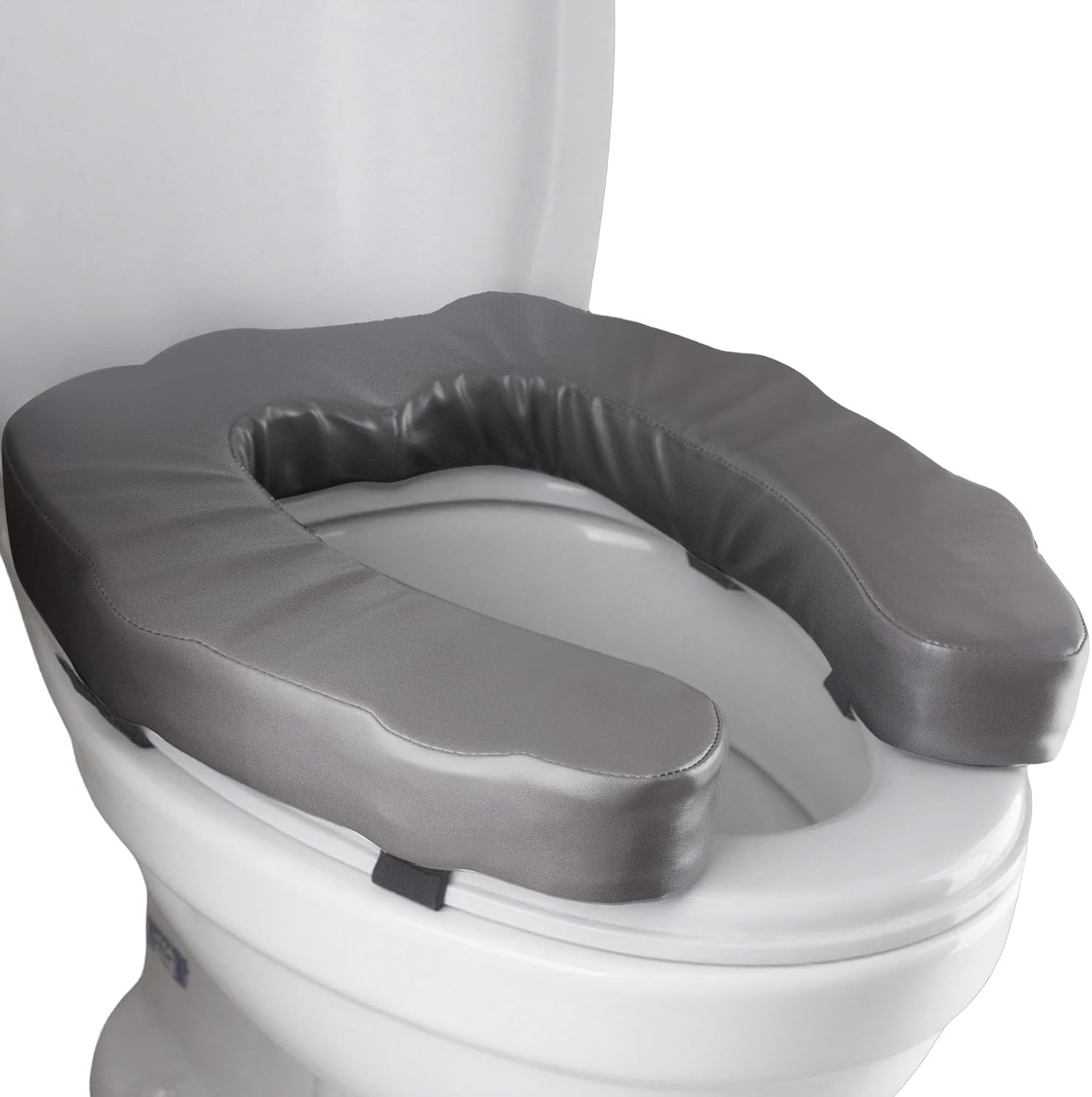 QIUCHA Raised Toilet Seat Cushion with 2-Inch Lift, U-Shape Riser, High-Density Foam

