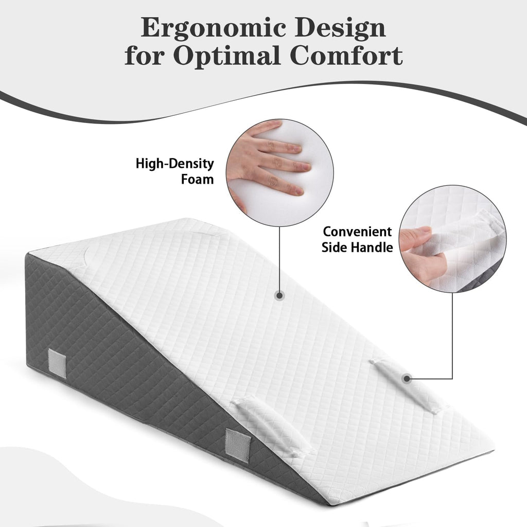 Hapiclody Leg Elevation Wedge Pillow for After Surgery, Knee Replacement Recovery Support

