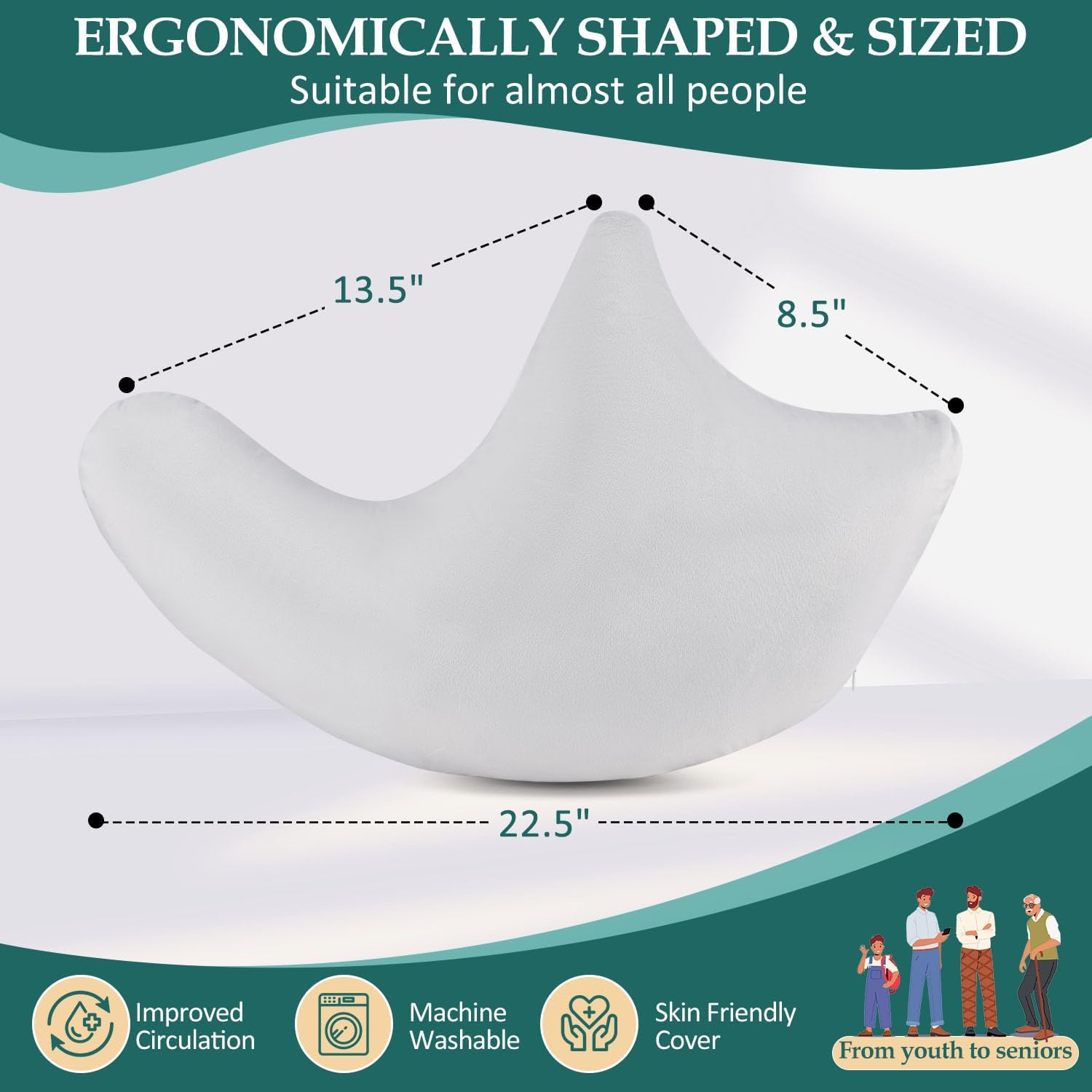 HARBOREST Shoulder Surgery Pillow for Shoulder Pain and Rotator Cuff Support

