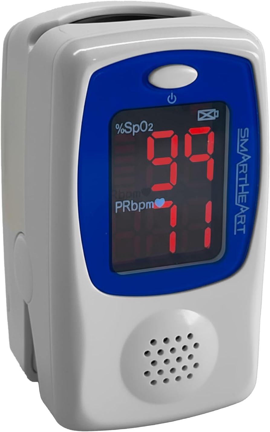 SmartHeart Fingertip Pulse Oximeter with Talking Monitoring

