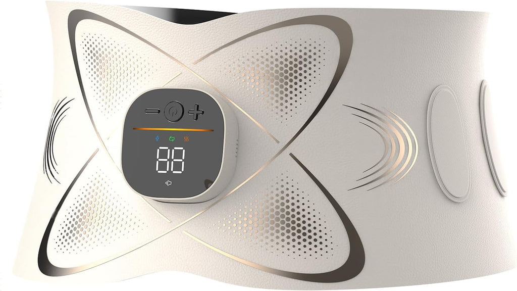 Heated Electric Abs Stimulator Belt, Abdominal Massage & Muscle Recovery Massager

