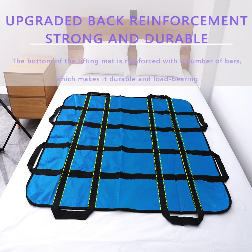 Positioning Bed Pad with Handles, 48 x 40 Transfer Sheet for Repositioning

