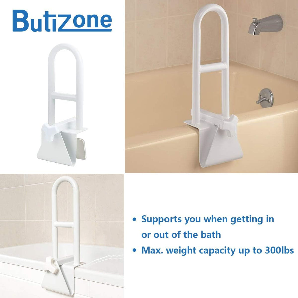 Butizone Bathtub Safety Rail Grab Bar Clamp for Seniors and Elderly

