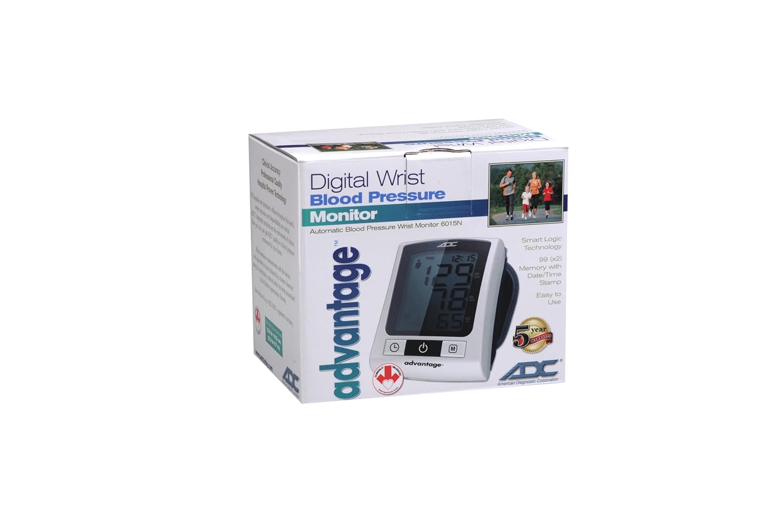 Advantage 6015N Wrist Digital Blood Pressure Monitor, Automatic Home, No Tube

