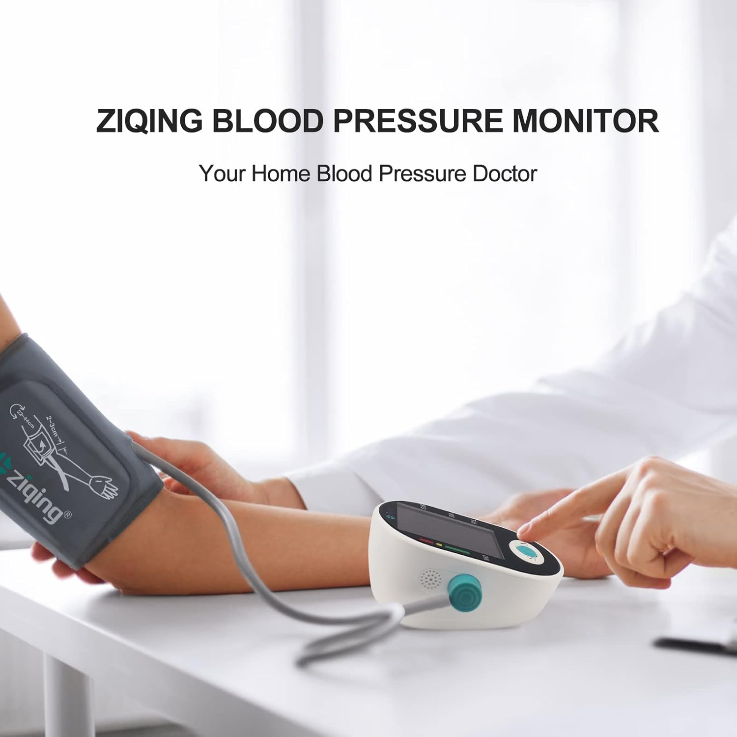 Blood Pressure Monitor, Upper Arm BP Monitor with 2 Cuffs, Type-C

