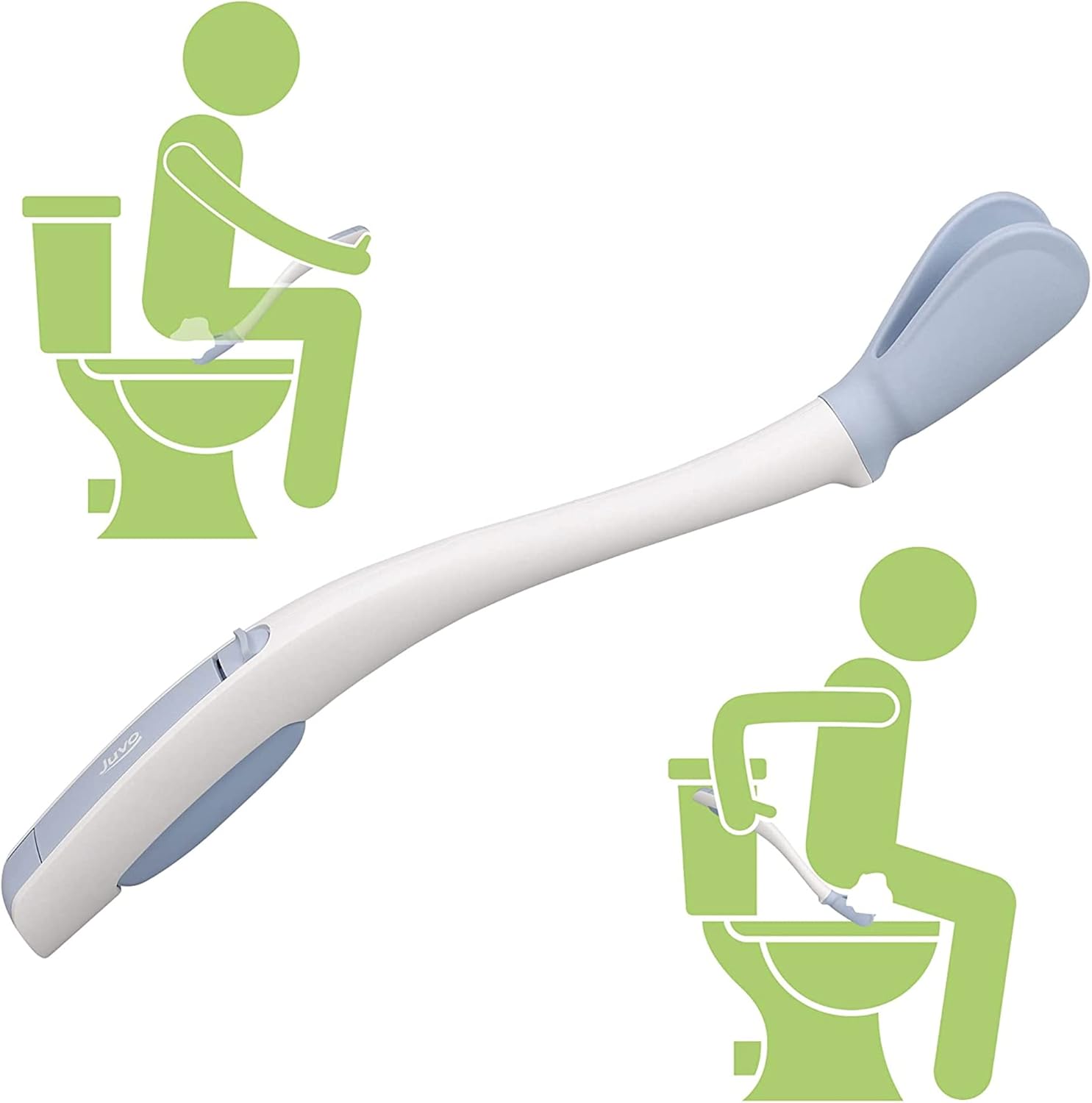 Juvo Personal Wiping Tool with Hygienic Cover, 18-Inch Reach Wand

