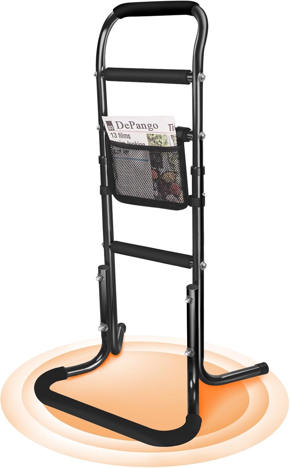 DePango Stand Assist Aid for Elderly, Adjustable Aluminum Walking Support

