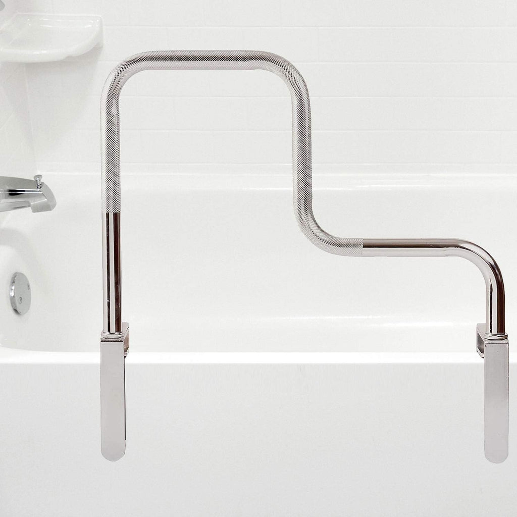 DMI Chrome Plated Adjustable Grab Bar for Bathtub and Shower, Rust-Resistant, 250 lb

