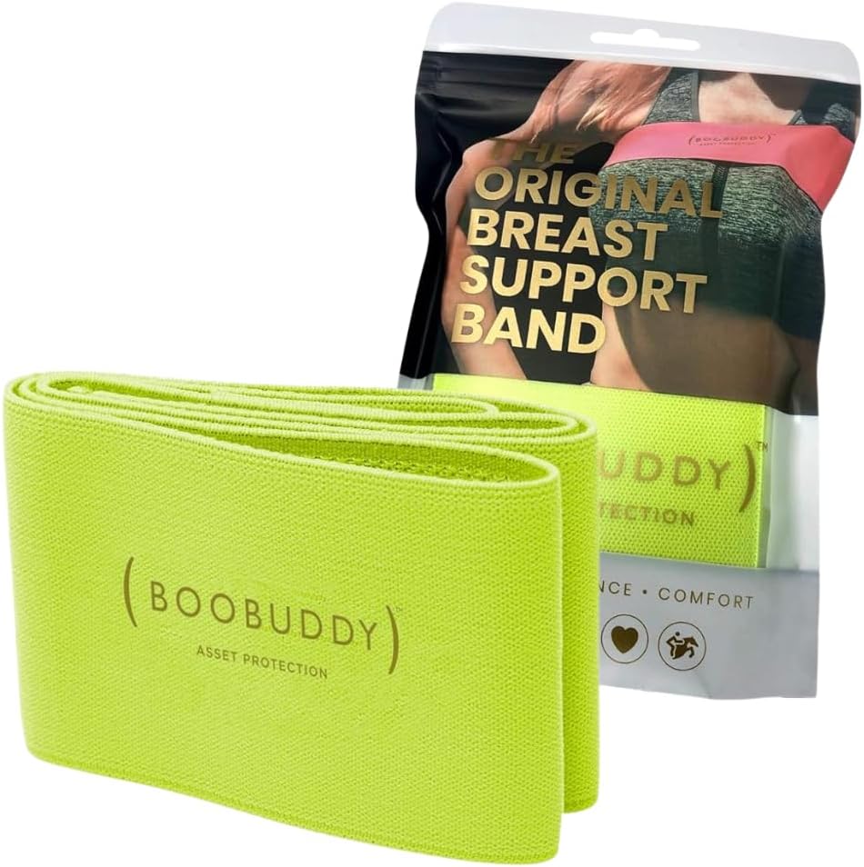 Boobuddy Breast Support Band, Sports Bra Boob Stabilizer Compression Strap

