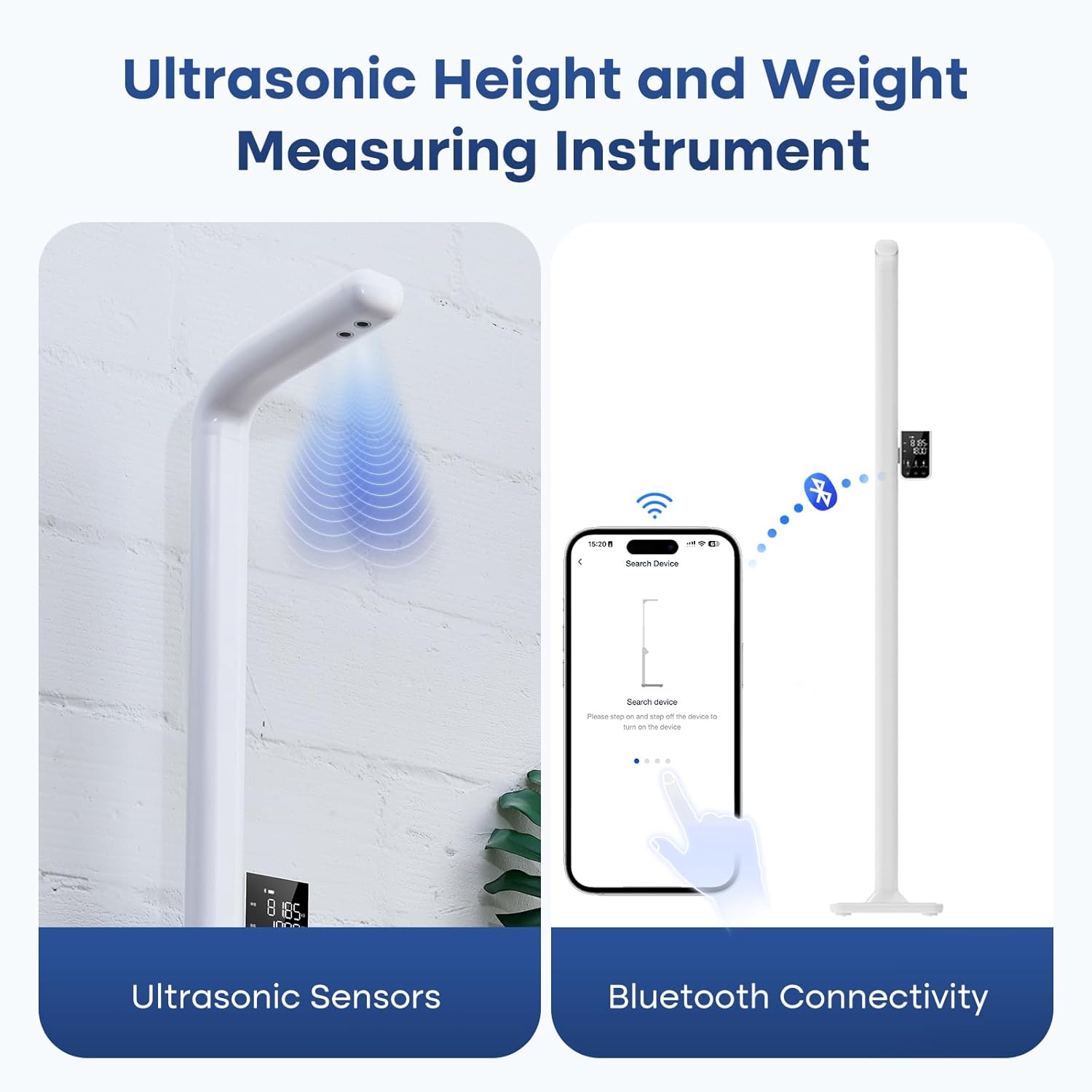 GE Digital Physician Scale with Ultrasonic Height Measurement, 485 lb Capacity

