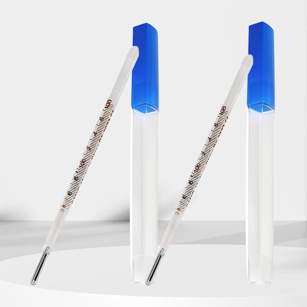 AiBi TECH Glass Oral Thermometer for Adults and Kids, Easy-Read Accuracy

