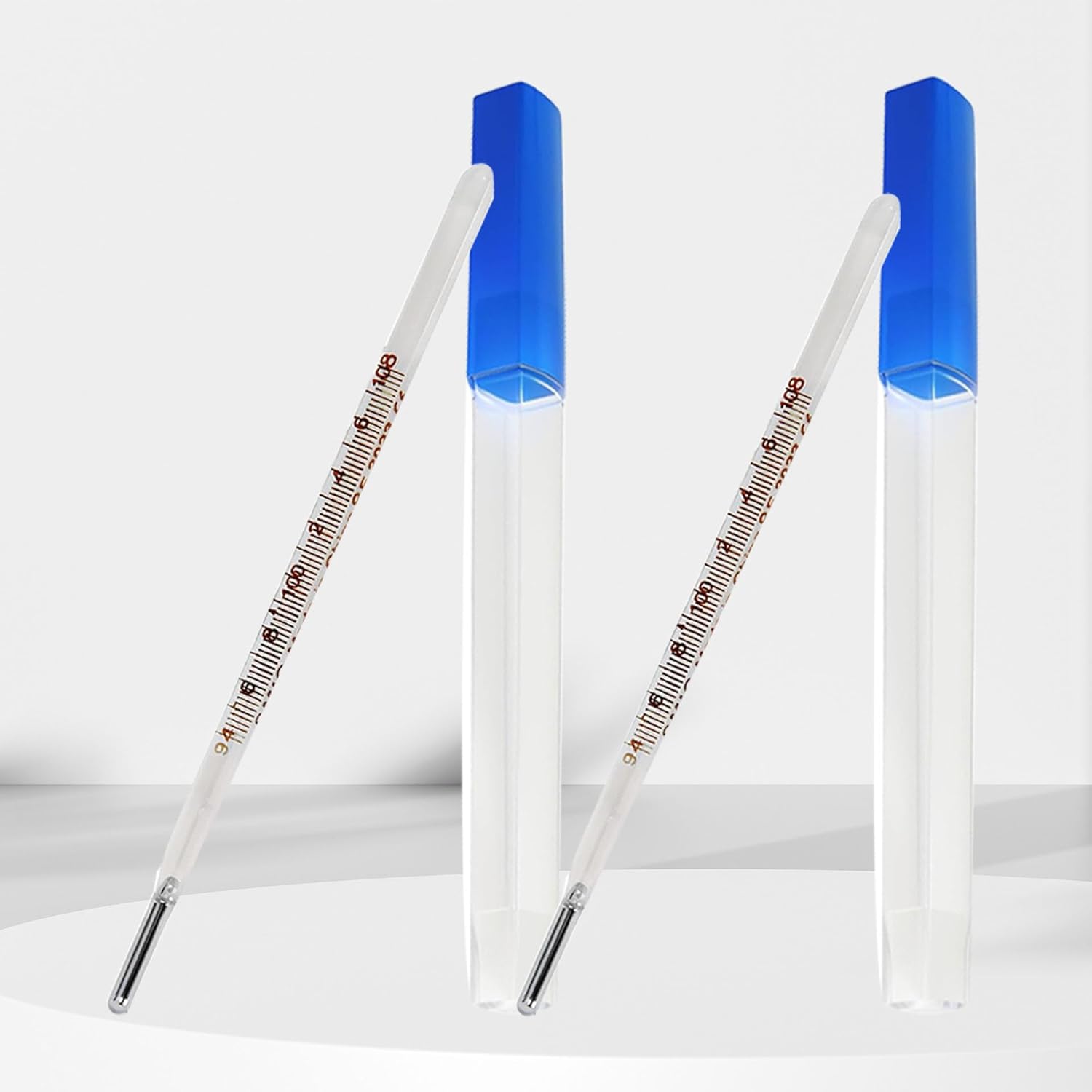 AiBi TECH Glass Oral Thermometer for Adults and Kids, Easy-Read Accuracy

