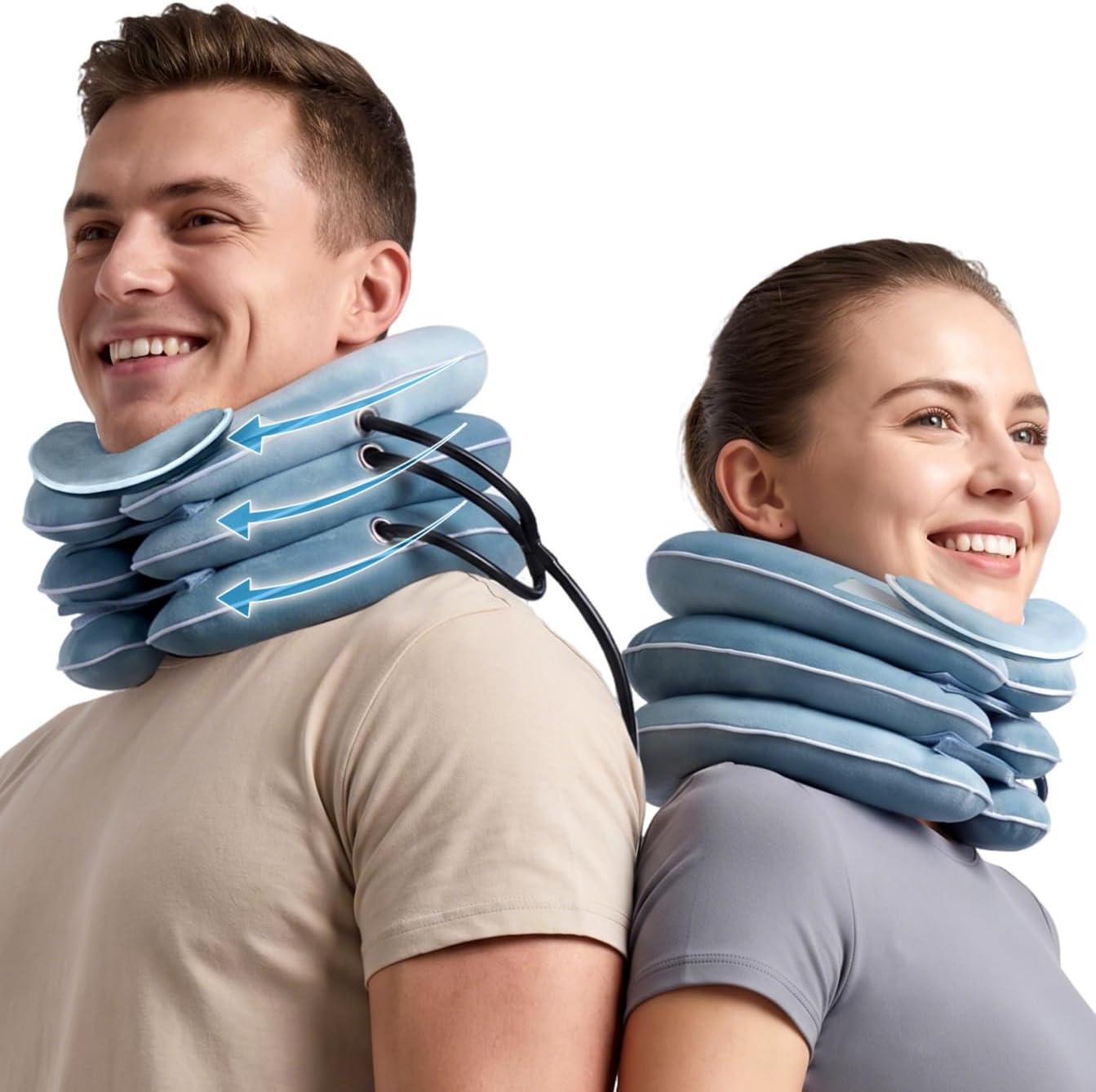 Babaka Inflatable Neck Traction Device Adjustable Neck Stretcher for Decompression

