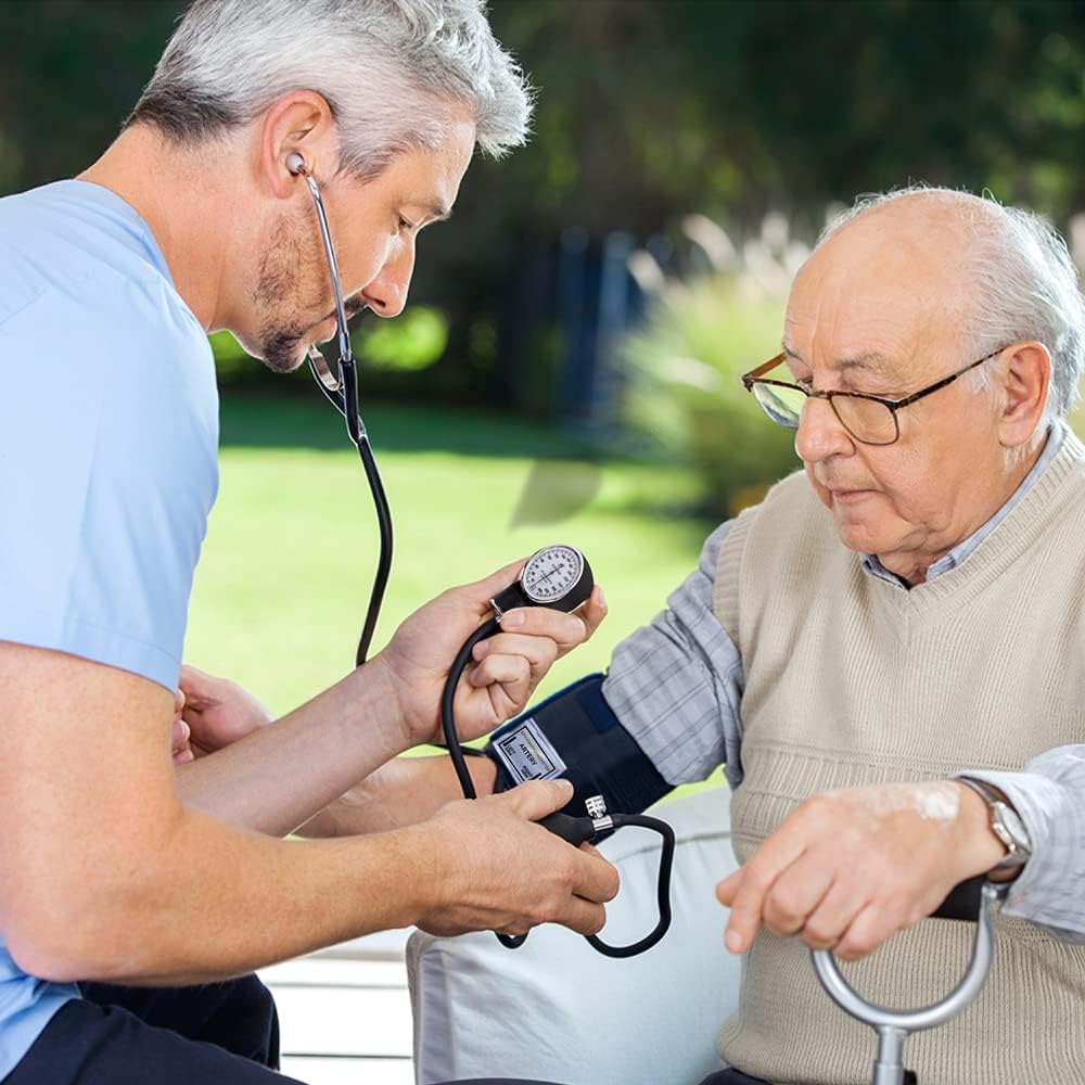 Dixie EMS Aneroid Sphygmomanometer Kit, Manual Blood Pressure Monitor Set with 5 Cuffs

