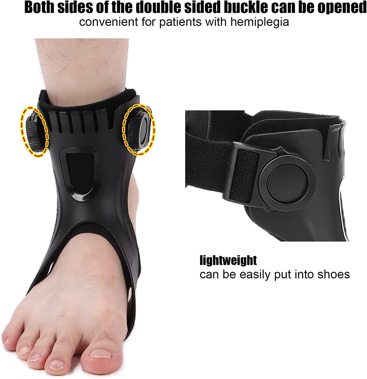 Furlove AFO Drop Brace for Hemiplegia, Stroke Varus Gait Support for Walking

