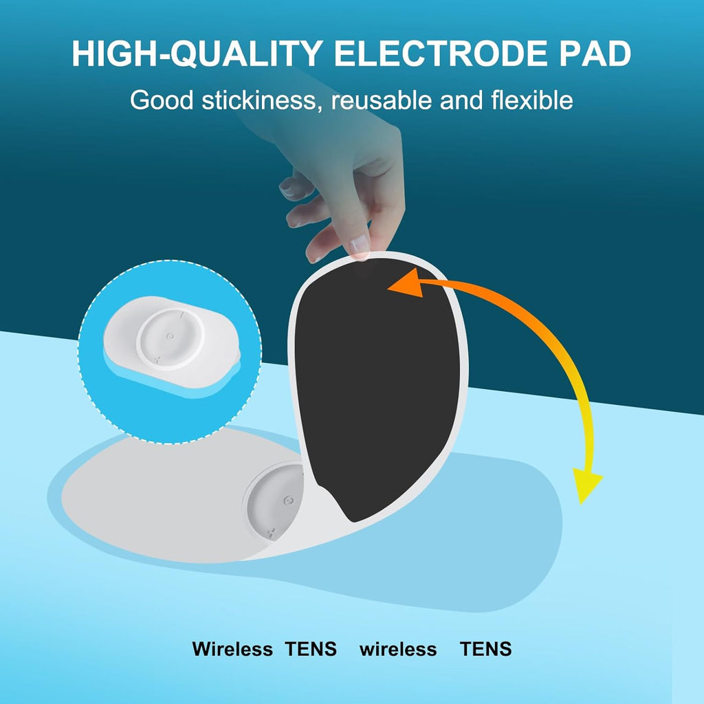 MASGRE Dual Channel Wireless TENS Unit EMS Muscle Stimulator Rechargeable

