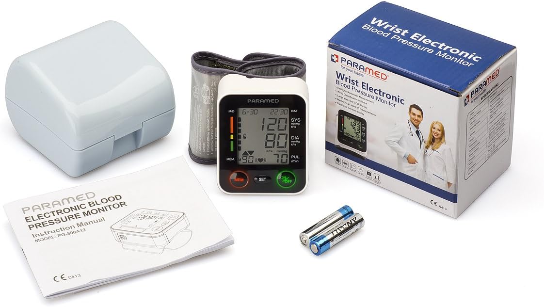 PARAMED Automatic Wrist Blood Pressure Monitor with Irregular Heartbeat Detection


