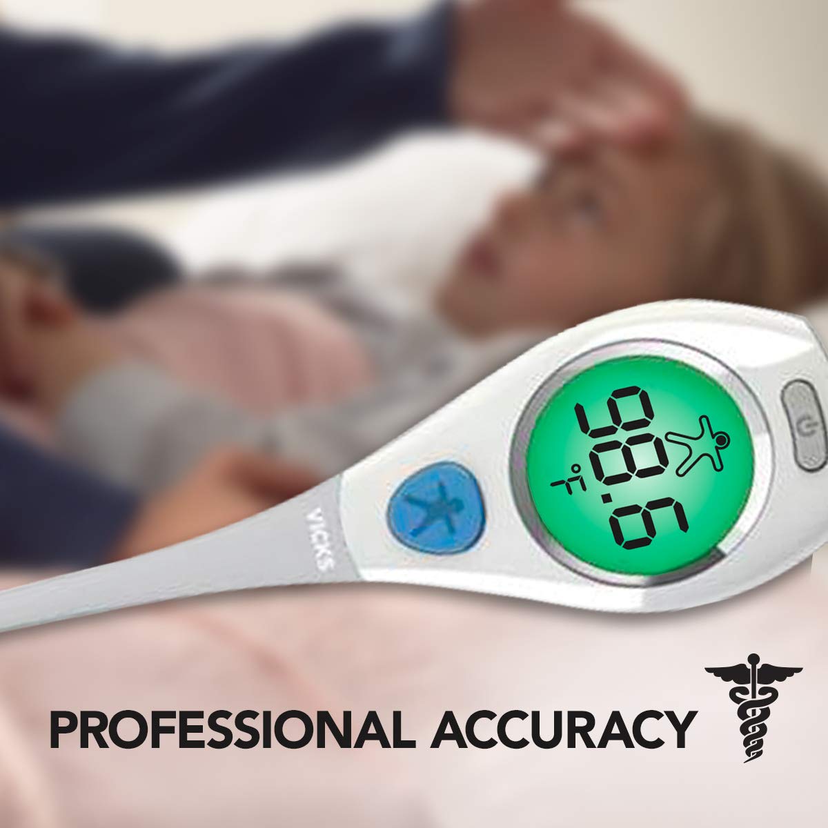 Vicks RapidRead digital body temperature reader, 2-second fever readings

