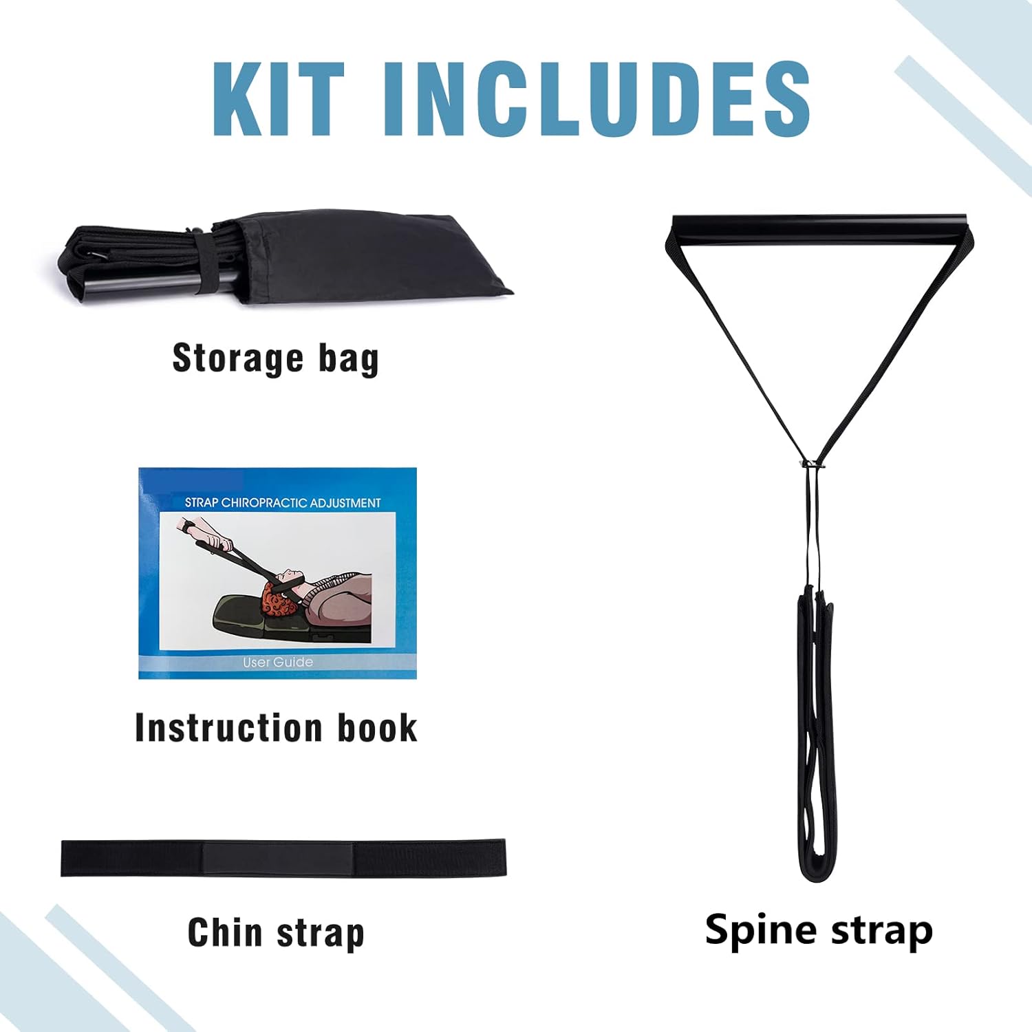 Neck Stretcher Strap for Cervical Traction, Spine Chiropractic Decompression Tool

