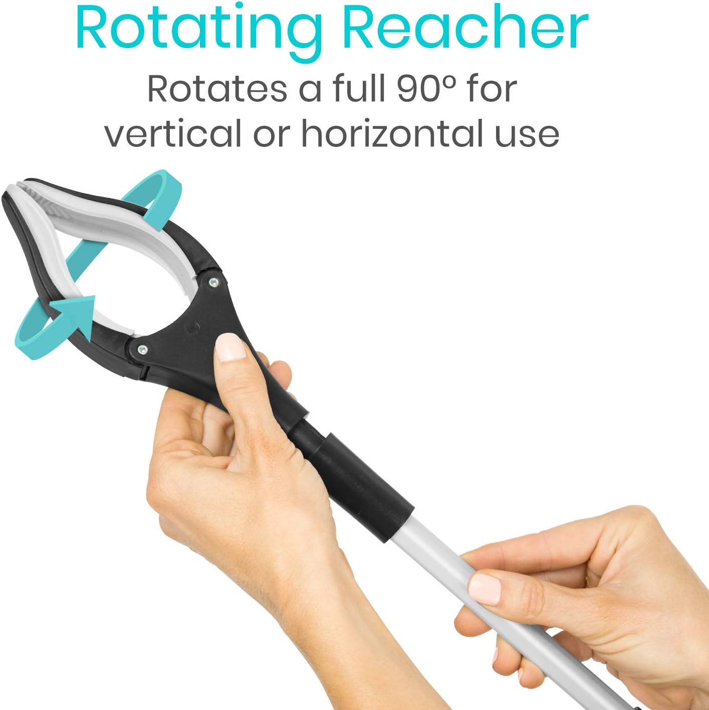 Vive Reacher Grabber Tool 32 in Extra Long Pickup Aid Rotating Grip Arm

