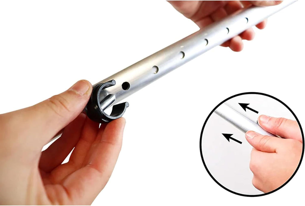PEPE Mobility Adjustable Forearm Crutches for Adults, Open Cuff, Lightweight Aluminum


